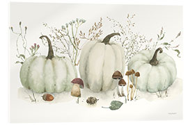 Tableau en verre acrylique Pumpkins and Mushrooms - Lisa Audit
