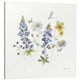Magnettafel Wildblumen &amp; Libelle