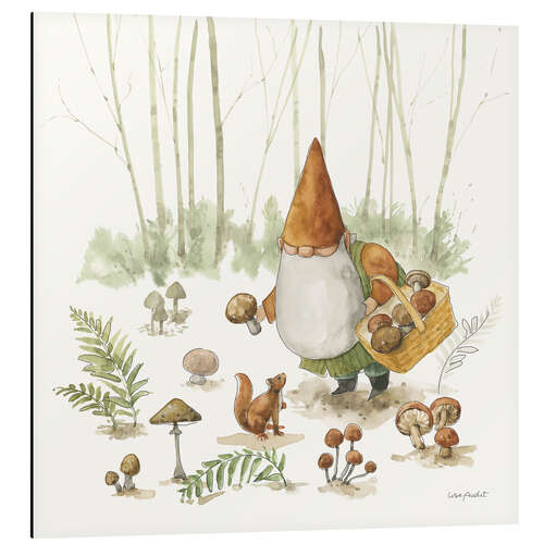 Tableau en aluminium Garden Gnome in The Mushroom Forest