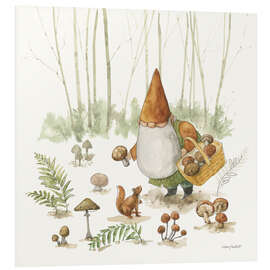 Bilde på skumplate Garden Gnome in The Mushroom Forest