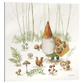 Tableau en plexi-alu Garden Gnome in The Mushroom Forest