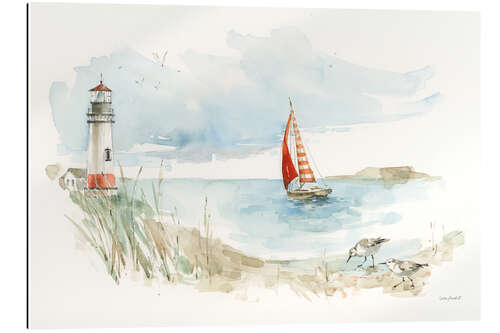 Gallery print Sailboat and Lighthouse