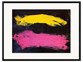 Gerahmter Kunstdruck Bright Abstract Landscape