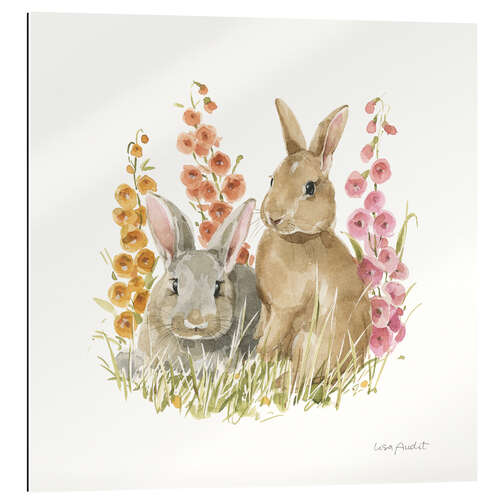 Gallery print Two Rabbits with Mallows