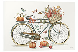 Cuadro de PVC Bike decorated for autumn