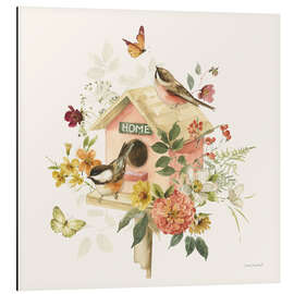 Magnettafel Meisen am Vogelhaus