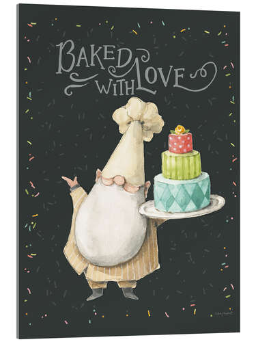 Tableau en verre acrylique Gnome Baked With Love