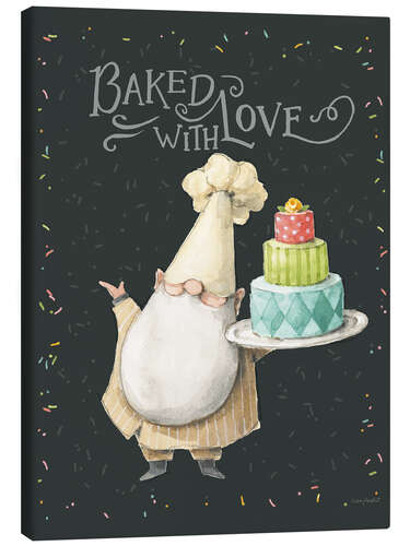 Canvas print Gnome Baked With Love