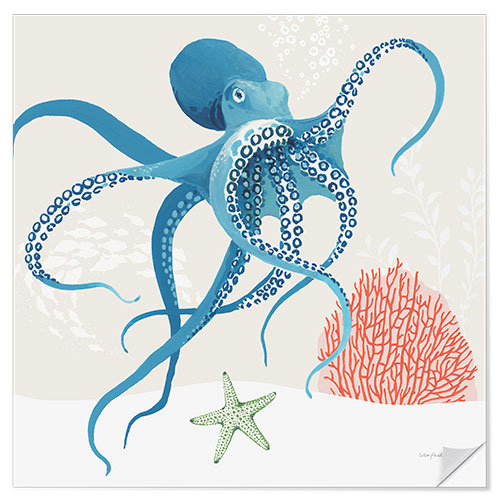 Sisustustarra Oktopus - Free As The Ocean