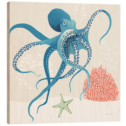 Puutaulu Oktopus - Free As The Ocean