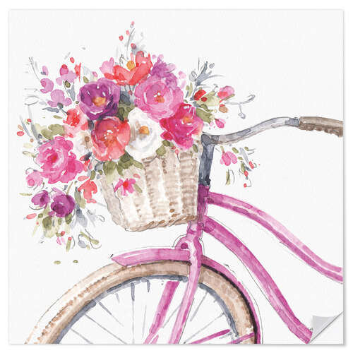 Sticker mural Spring Cycling