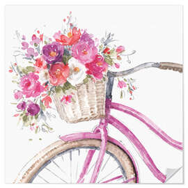 Selvklæbende plakat Spring Cycling