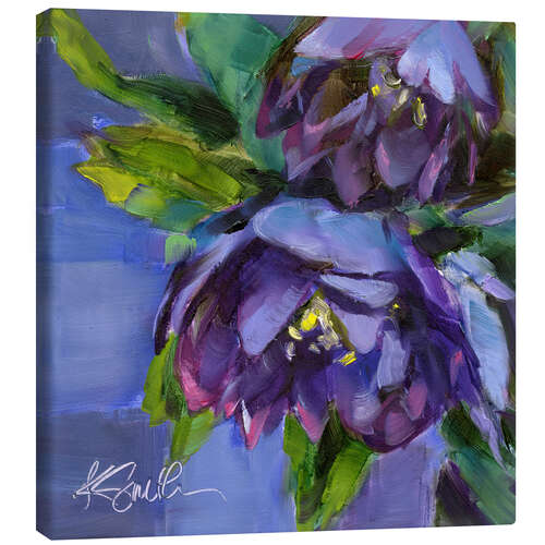 Canvas print Purple Florals