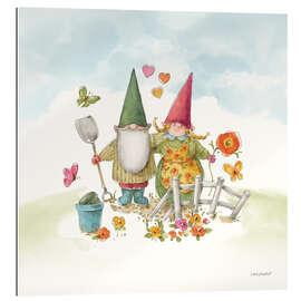 Gallery print Garden Gnomes in Love