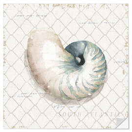 Vinilo para la pared Seashell in the Fishing Net - Lisa Audit