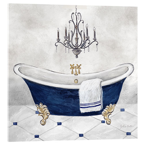 Acrylic print Navy Blue Bath