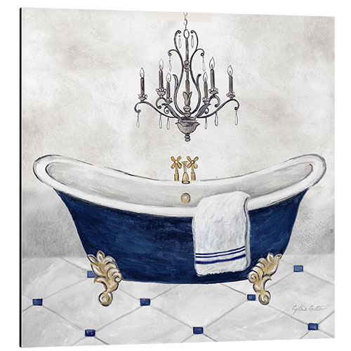 Aluminium print Navy Blue Bath