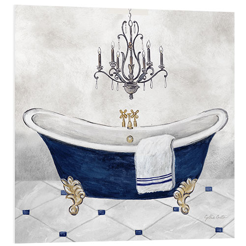 PVC print Navy Blue Bath