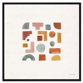 Gerahmter Kunstdruck Shapes and Forms II