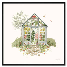 Gerahmter Kunstdruck Blumenhaus
