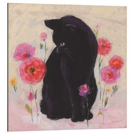 Magnettafel Nina mit rosa Blumen II