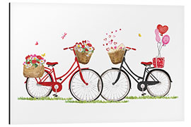 Alumiinitaulu Bicycles in Love