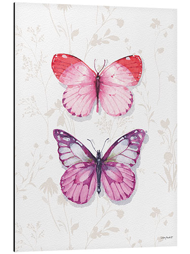 Aluminium print Pink Butterflies I