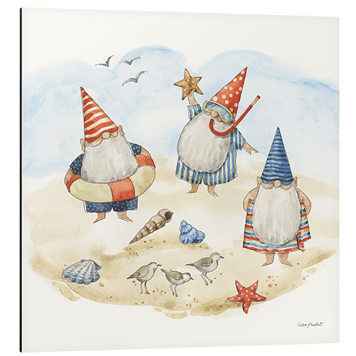 Aluminiumsbilde Beach Gnomes