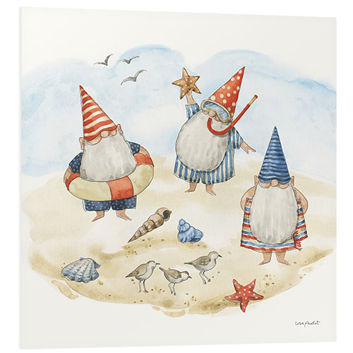 PVC print Beach Gnomes