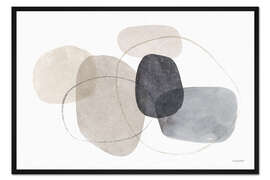 Gerahmter Kunstdruck Think Neutral