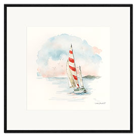 Plakat artystyczny premium w ramie Sailing at Sunrise