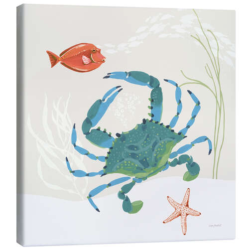 Canvas-taulu Crab in the ocean