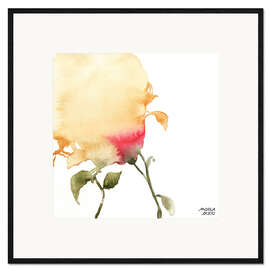 Gerahmter Kunstdruck Yellow and Red I