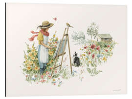 Magnettafel Malen im Garten