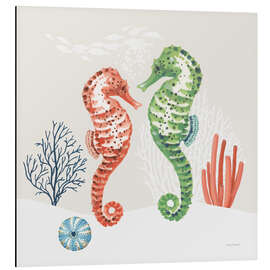 Tableau en aluminium Seahorses