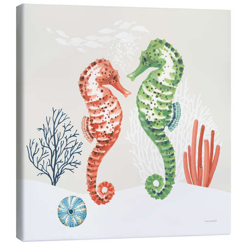 Canvas print Seahorses