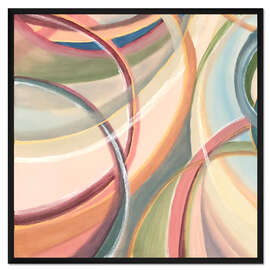 Gerahmter Kunstdruck Immer in Bewegung II