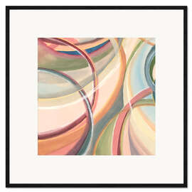 Gerahmter Kunstdruck Immer in Bewegung II