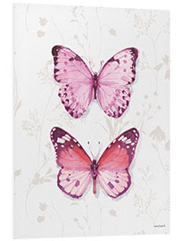 Foam board print Pink Butterflies II