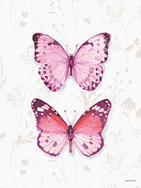 Magnettafel Pinke Schmetterlinge II