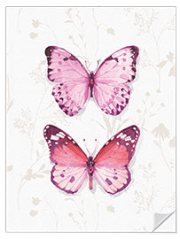 Wall sticker Pink Butterflies II