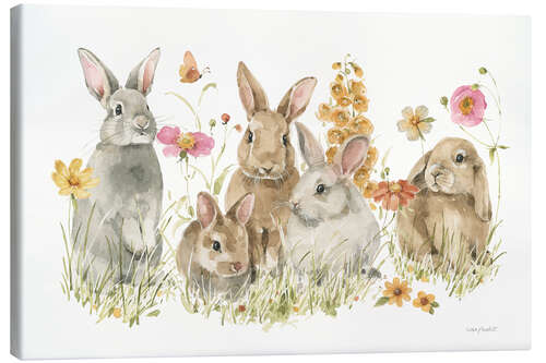 Canvas print Spring Bunnies