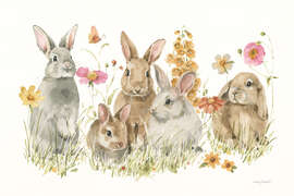 Magnettafel Frühlingshasen