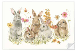 Wall sticker Spring Bunnies