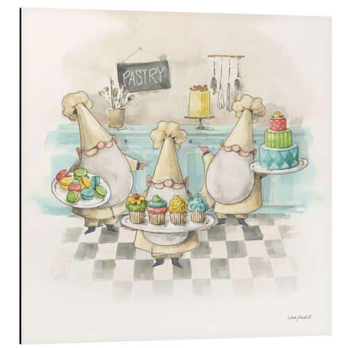 Stampa su alluminio Cute Kitchen Gnomes