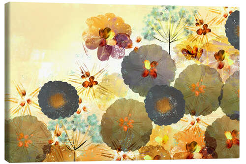 Lienzo Autumn Coloured Flowers
