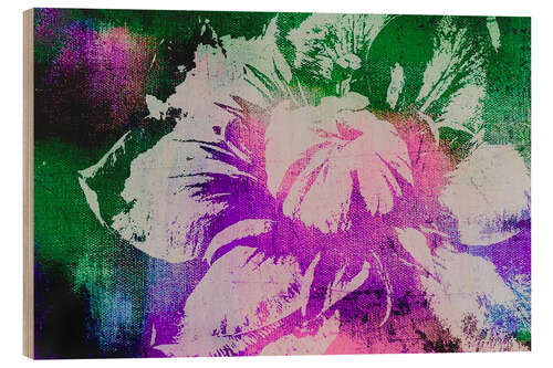 Quadro de madeira Color Pop Flower