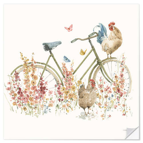 Wall sticker Bike in the Chicken Yard