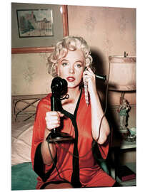 Foam board print Marilyn Monroe on the Phone