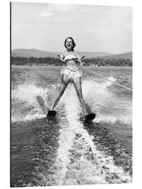 Cuadro de aluminio Young Woman Water Skiing, 1955